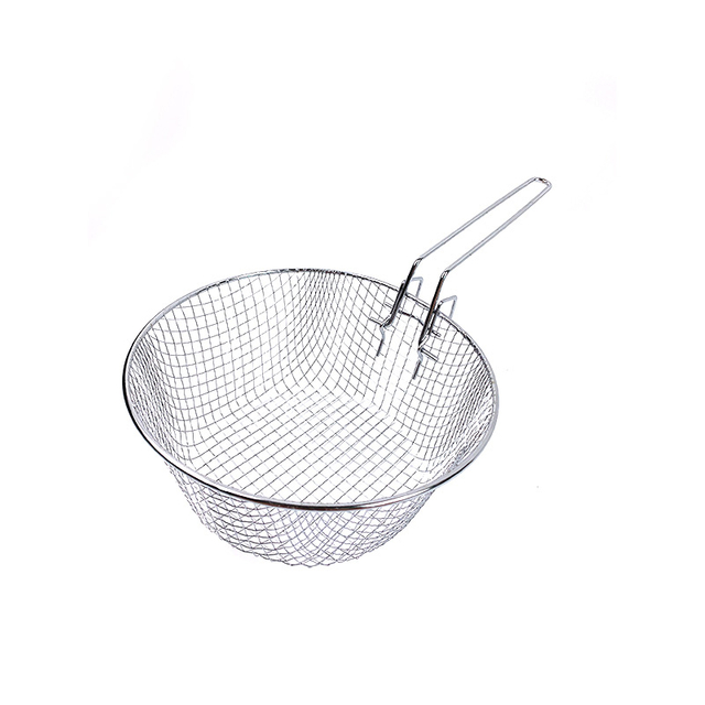 Cooking Tool Round Food Wire Mesh Basket 
