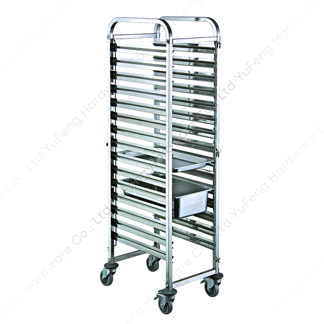 Stainless Steel Gn Pan Tray Trolley Rack