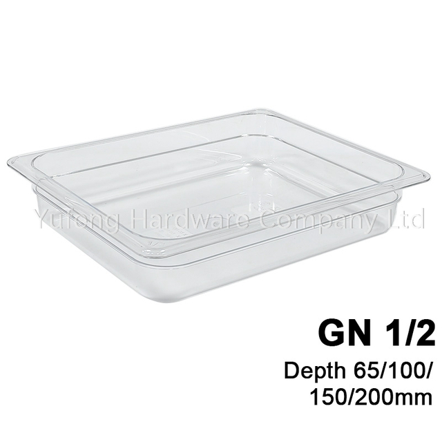 Polycarbonate GN Pan 1/2 65MM 100MM 150MM 200MM Deep 