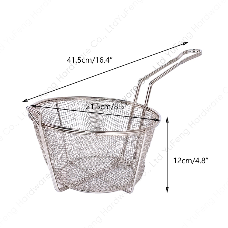 Round Wire Mesh Fry Basket Buy deep fryer basket round, round fryer