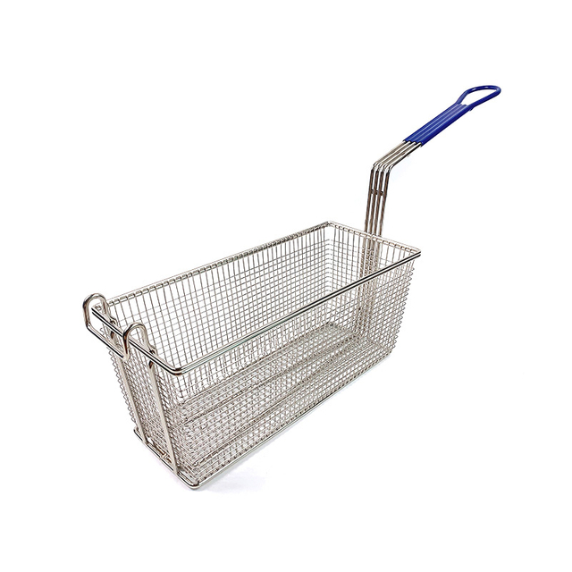 Kitchen Wire Mesh Fry Basket With Front Hook