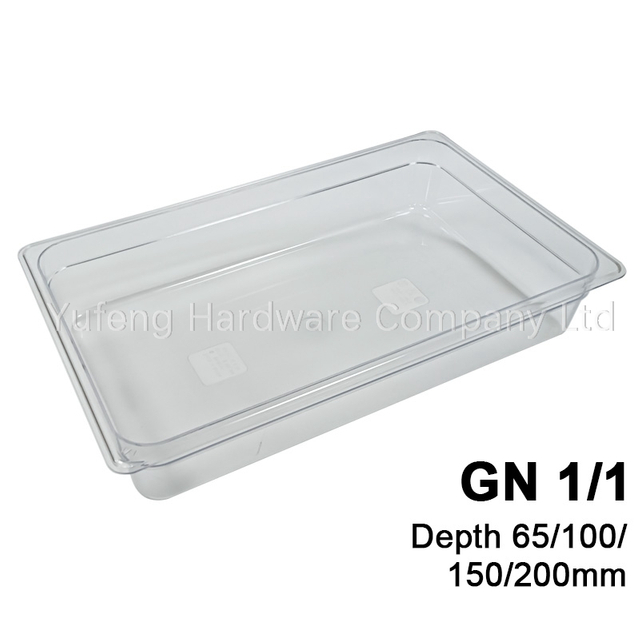 Polycarbonate GN Pan 1/1 65MM 100MM 150MM 200MM Deep 