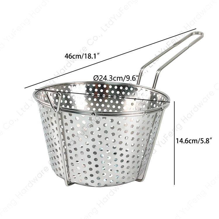 Round Perforated Fryer Basket Deep Fryer Strainer Buy deep fryer