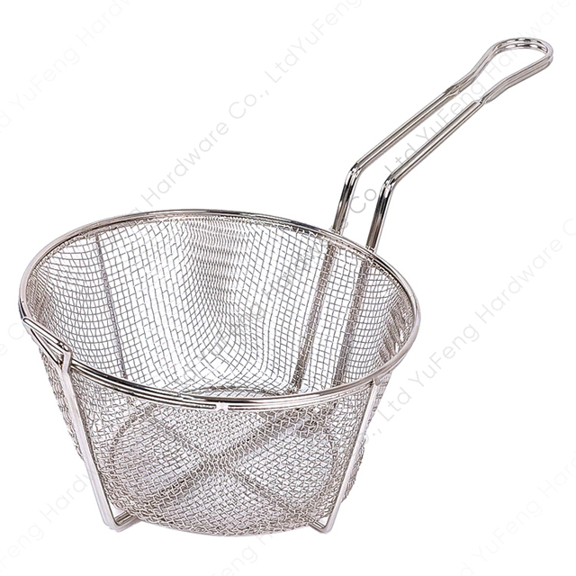 Round Wire Mesh Fry Basket 