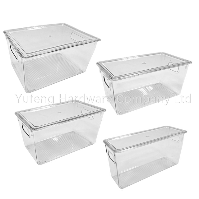 Fridge Organizer Pantry Storage Box Plastic Refrigerator Storage Bins 