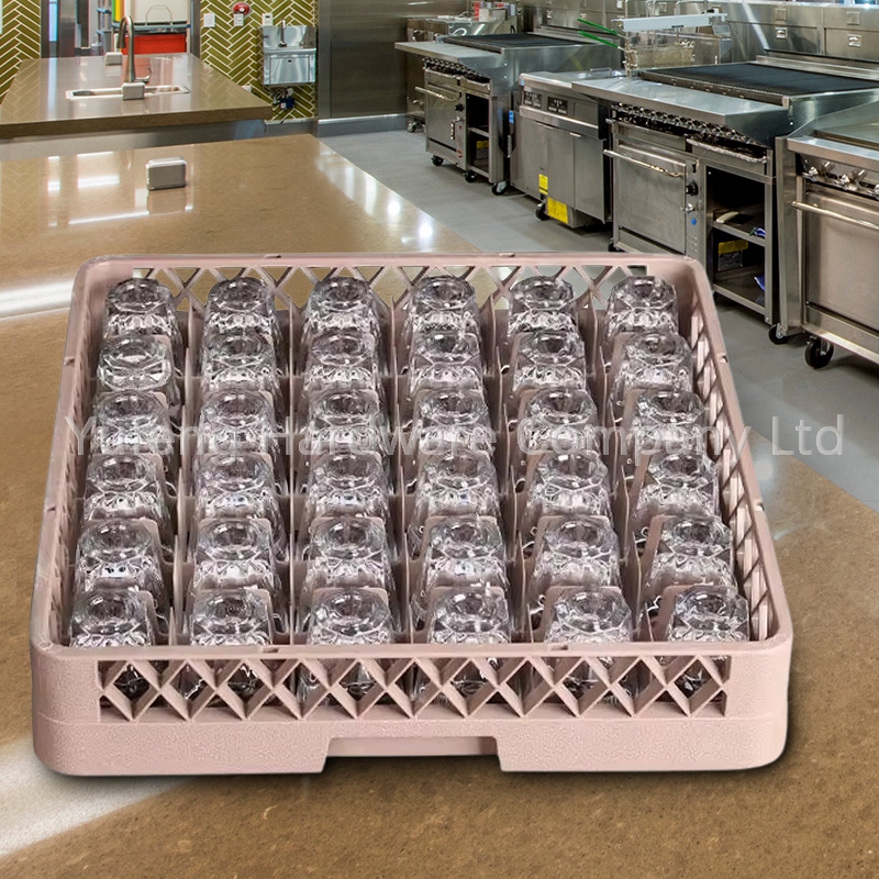 Glass Rack For Restaurant Commercial Full Size Glass Rack 36 Compartment Glassware Storage ...